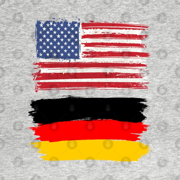 America and Germany Flag by Islanr